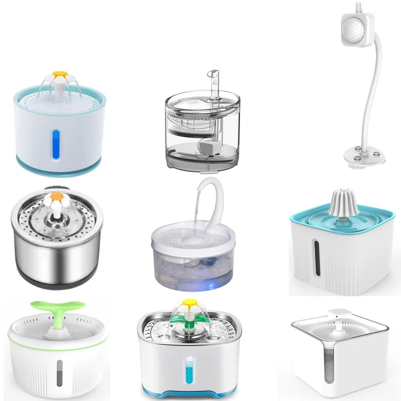 Motion Sensor Cat Dog Water Fountain Filter Dispenser Smart infrared Usb Universal pet Accessories Detector | Дом и сад