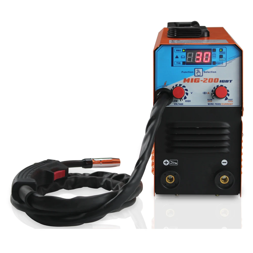 Мини MIG 200 AC220V 50/60Hz СВАРОЧНЫЙ АППАРАТ IGBT MMA TIG Gasless сварочный аппарат сварочное