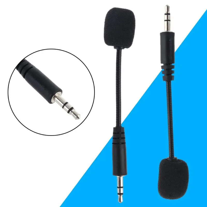 УНИВЕРСАЛЬНЫЙ 2шт гарнитура 3 5 мм микрофон гибкий игровой для смартфона ПК запись