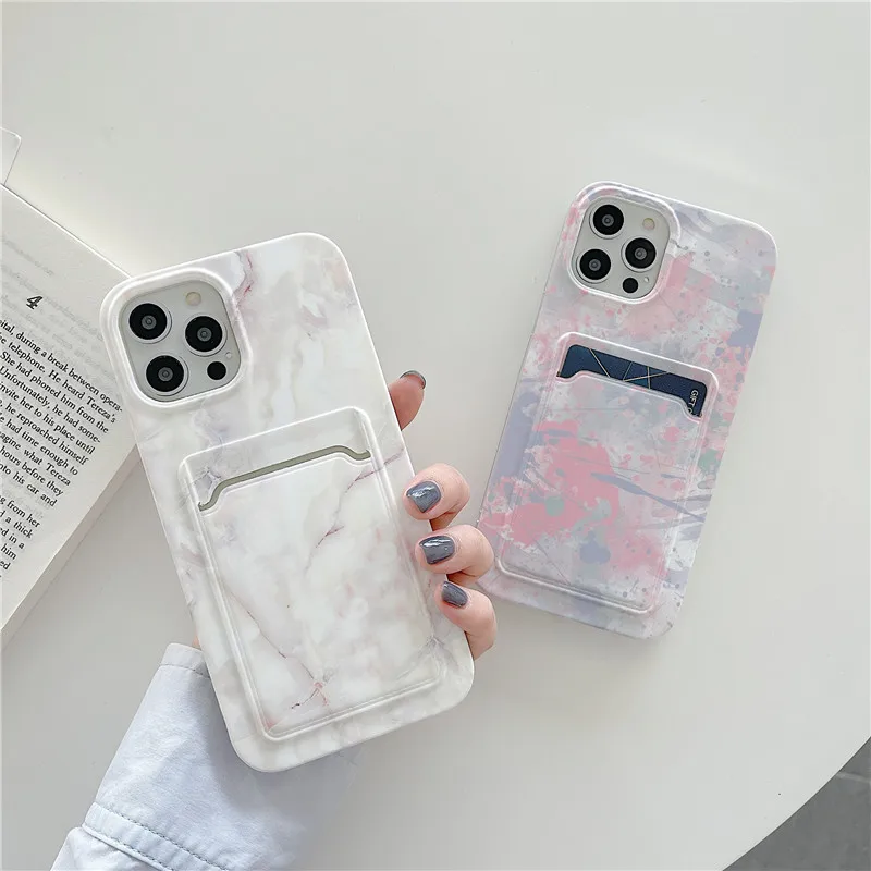 

Wallet Case For iPhone 12 Pro Max 11 XR X XS Max 7 8 Plus SE 2020 Luxury Marble Silicone Card Slot Holder Bags Cover 11 Pro Max