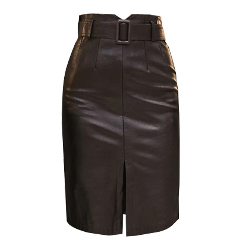 

One women's leather skirt in stock