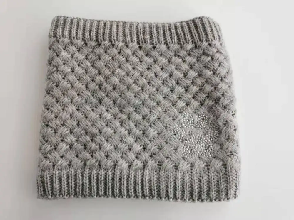 Шарф с бриллиантами для взрослых 2 года шапка теплая шеи детская зимняя помпоном