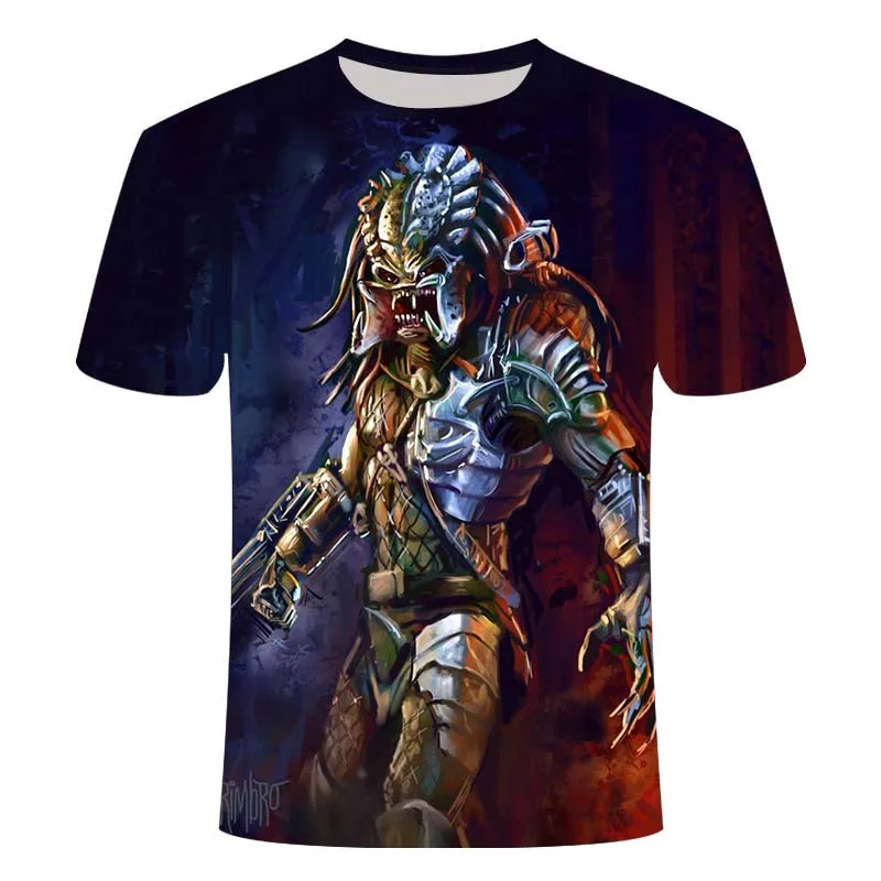 

Summer Men's 3D Printed Interstellar Monster Street Children's Short Sleeve Casual Cool Top T-shirt