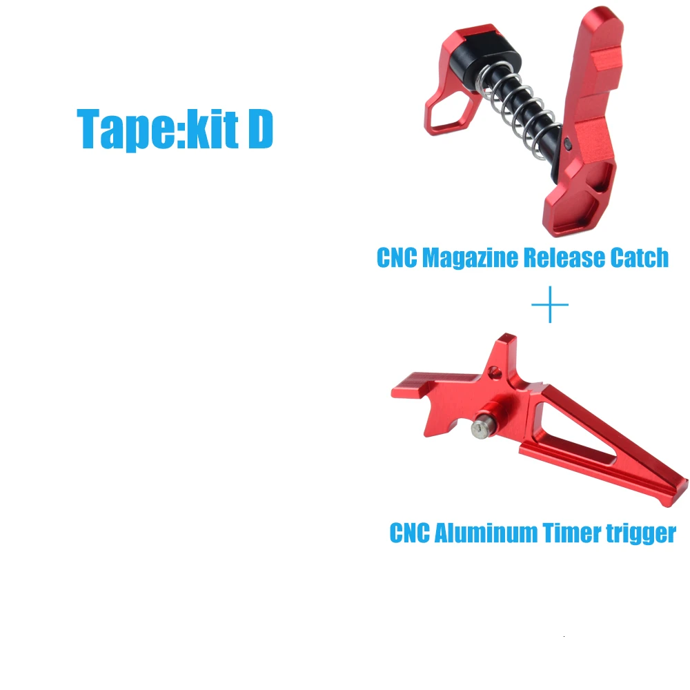 IPSC CNC алюминиевый таймер триггер журнал релиз Catch безопасности селектор переключатель рычаг Набор для M4/16 AEG страйкбол аксессуары красный