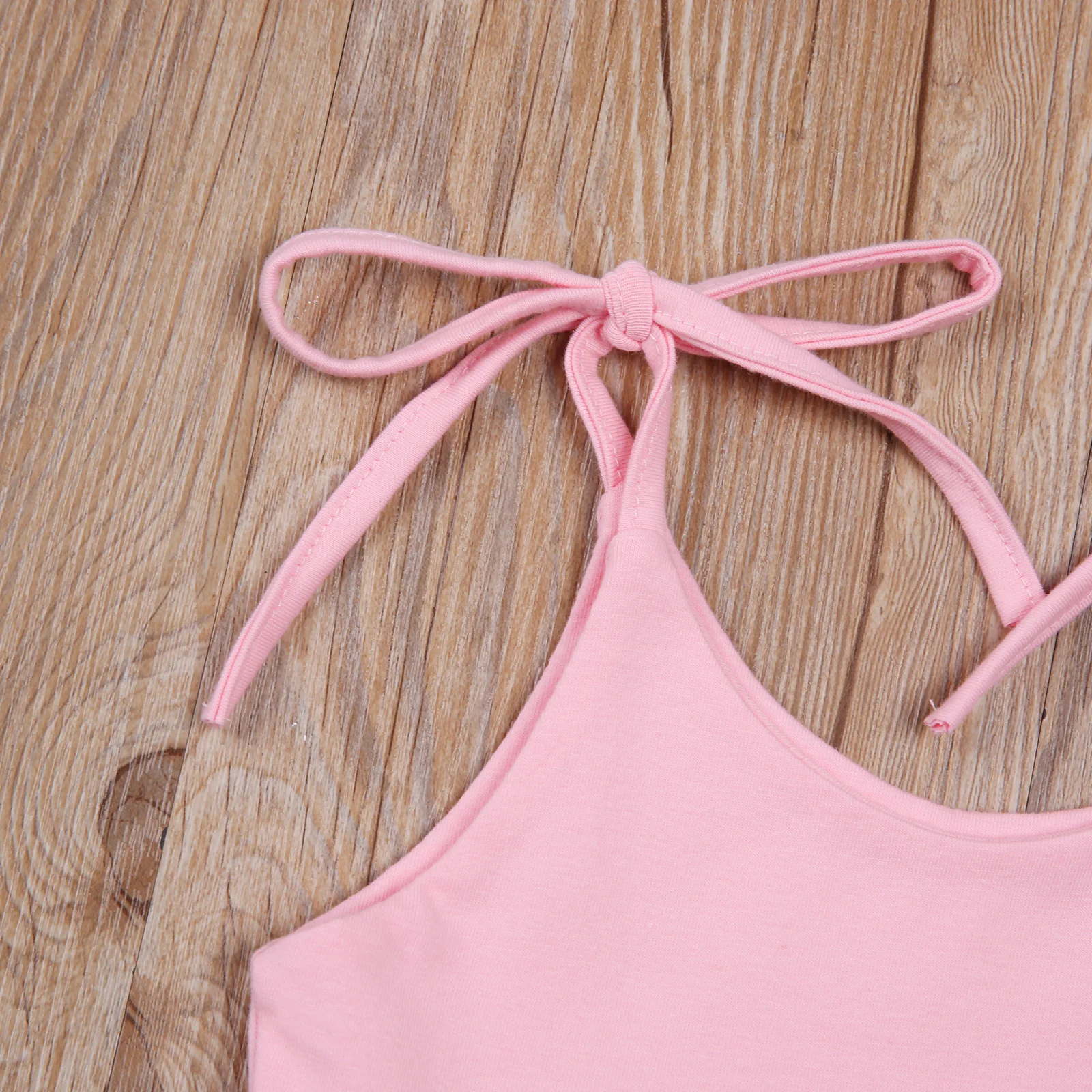 

Baby Girl Strap Bodysuit, Cute Sleeveless Solid Color Tutu Skirt Romper Summer Clothes
