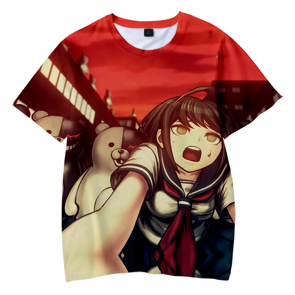 

2020Anime Game T-Shirt Danganronpa Monokuma 3D Print Streetwear Men Women Fashion Oversize T Shirt Harajuku Kids Boy Girl Tees T