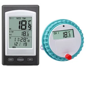Wireless Floating Pool Thermometer Wireless Remote Digital Water Temperature Gauge With LCD Display For Swimming Pool Spa Bathtu
