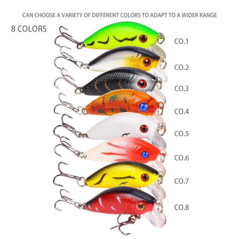 

Fishing Lure Minnow Wobblers Pike Fishing Lure Artificial Bait Hard Swimbait Mini Crankbaits Fishing Tackle Lures