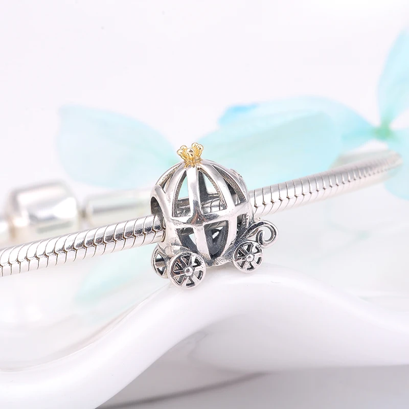 Сказочная версия Серебряная корона милая тыква автомобиль ажурные