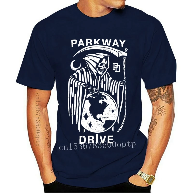 

Новинка, Оригинальная футболка PARKWAY с металлическим сердечником, модная футболка черного цвета, модель 2021, бесплатная доставка