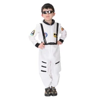 toddlers boys astronaut costume role play game clothing kids girls teens spaceman jumpsuit space pilot flight suit dress up