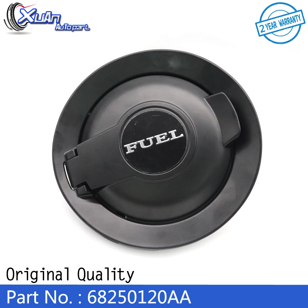 

XUAN Car Matte Black Fuel Gas Filler Door Vapor Edition Cover Cap 68250120AA for Dodge Challenger 2008 2019 2020