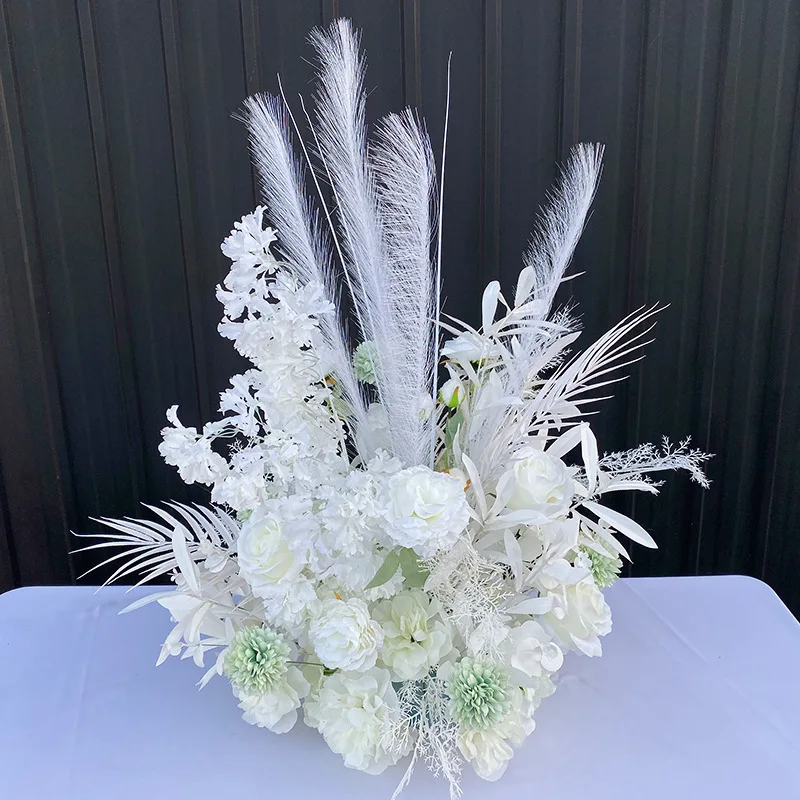 50 см новый свадебный дорожный цветок шар стол искусственный розовый белый шелк