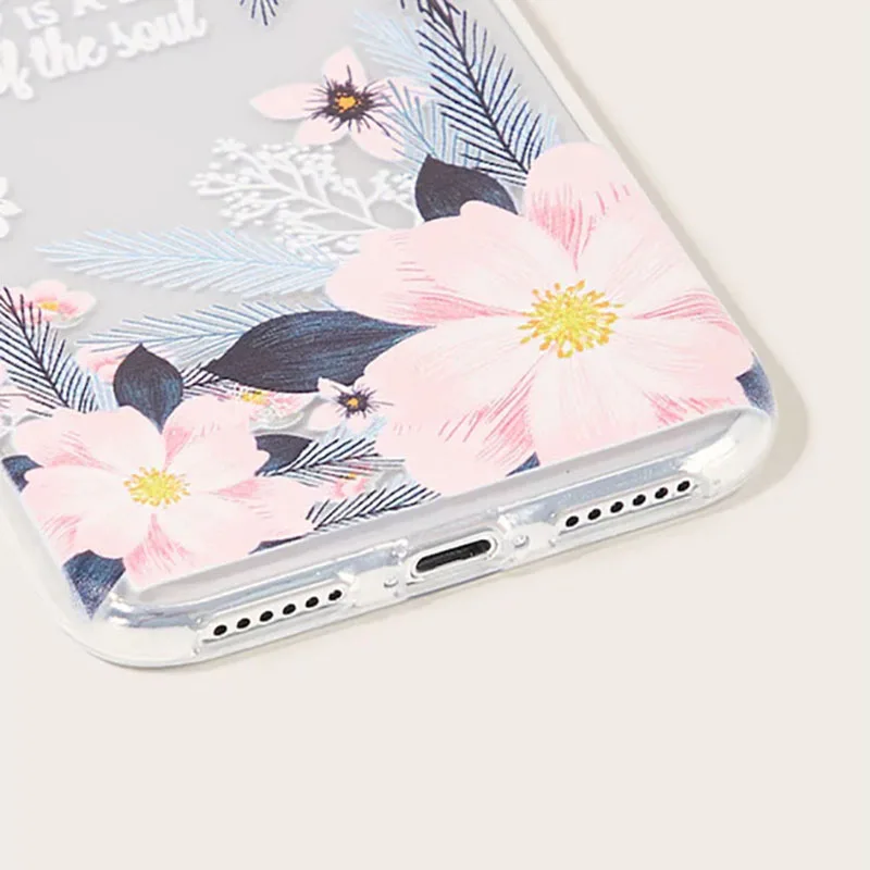 Alphabet flowers iPhone Case Is Suitable For Apple X /Xs/11/11Max/11Pro Soft Shell TPU Protective Cover Phone case | Мобильные