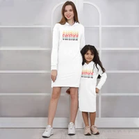 family clothing sets mother daughter dress sunshine print long hoodies sweatshirt for mommy and me equal dresses family look