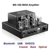 nobsound ms 10d mkii ms 10d mkiii amplifier vacuum tube amplifier support bluetooth usb optical coaxial bass dvd cd input