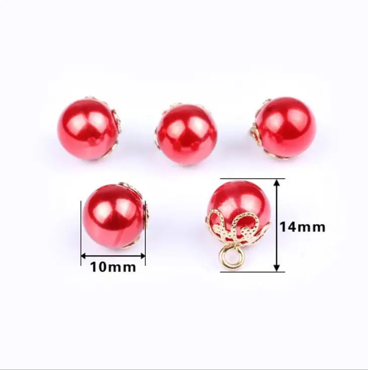 10 шт. мм пуговицы Модные Цветные жемчужные золотые Высокие Лапки рубашка пижама