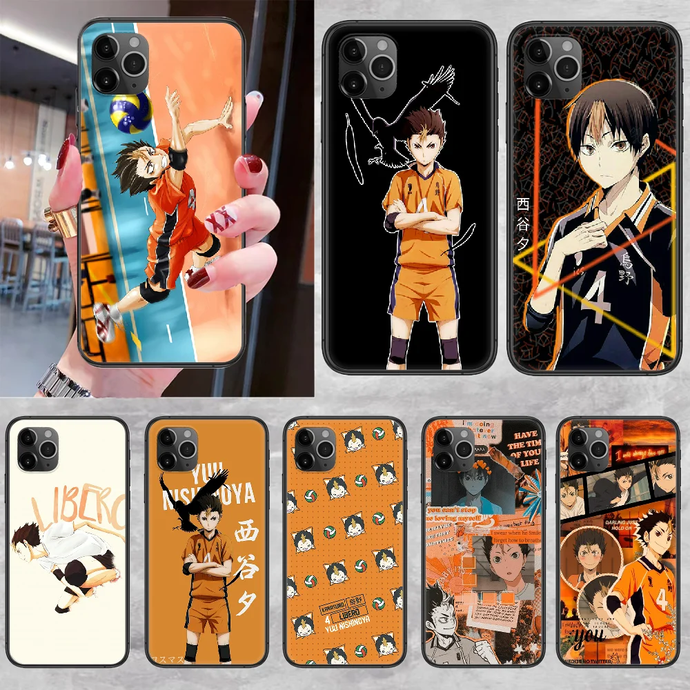 Телефонный чехол Yu Nishinoya Haikyuu корпус корпуса для iphone 5 5s se 2 6 6s 7 8 12 mini plus X XS XR 11 PRO MAX