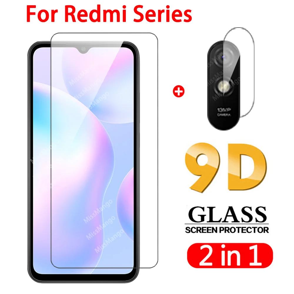 Закаленное стекло 2 в 1 для Xiaomi redmi 9a 9c 9 8 7a 7 k30 pro с зумом объектива камеры Защитная