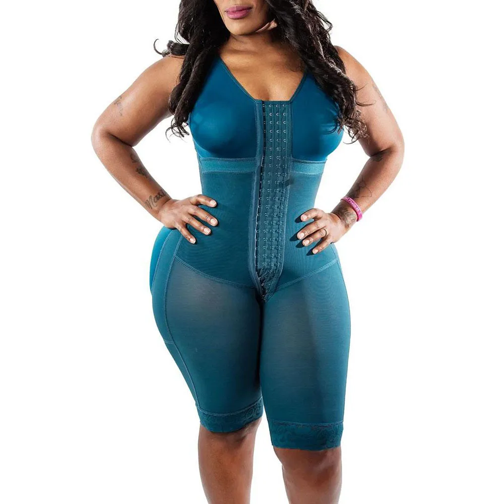 

NEW femmes postopératoire Shapewear couleur unie nouvelle poitrine une pièce haute Compression buste taille