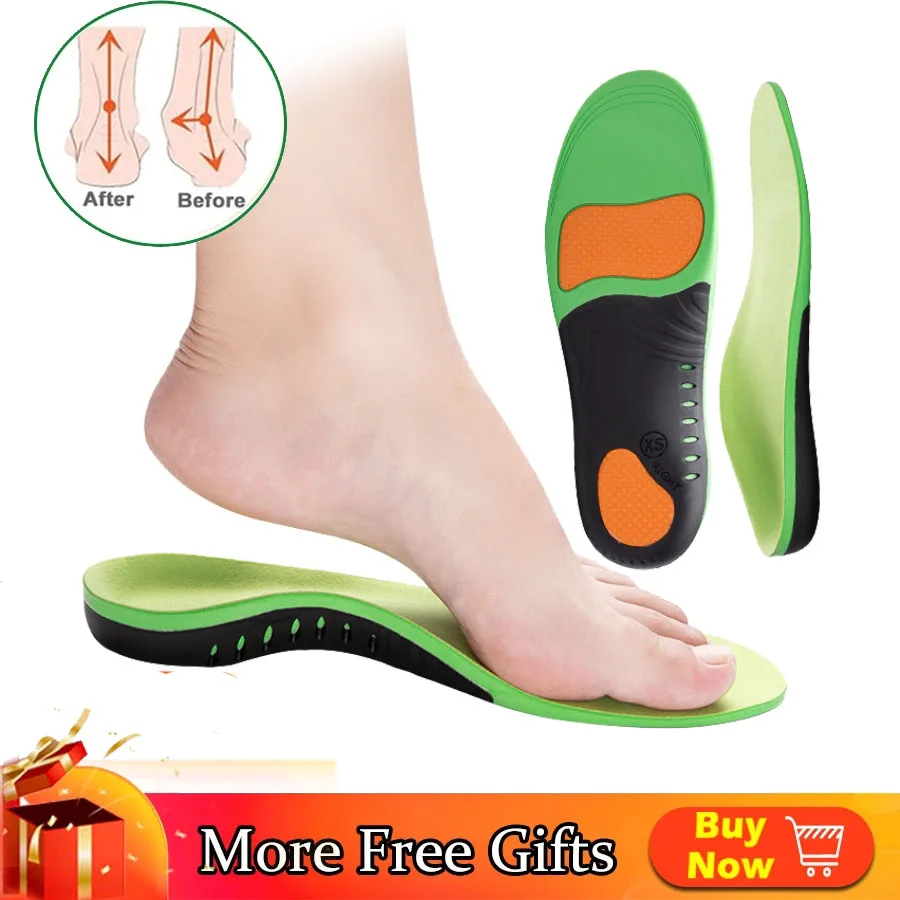 Ортопедические стельки из ПУ кожи коррекция плоскостопия и искривления ноги