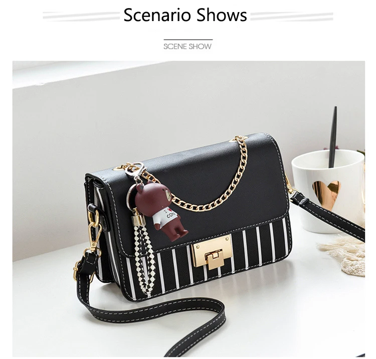 

2020 Popular Women's Shoulder Bag New Small Ck Female Messenger Bag Fashion Golden Chain Handbags Purse Ladies Crossbody Bags