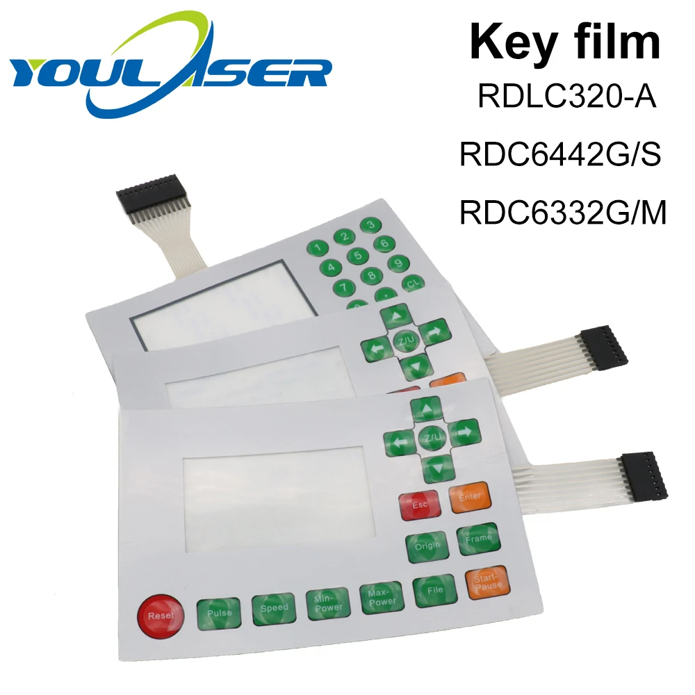 Ruida interruptor de membrana para RDLC320-A RDC6332G RDC6332M RDC6442S RDC6442G clave película para teclado máscara