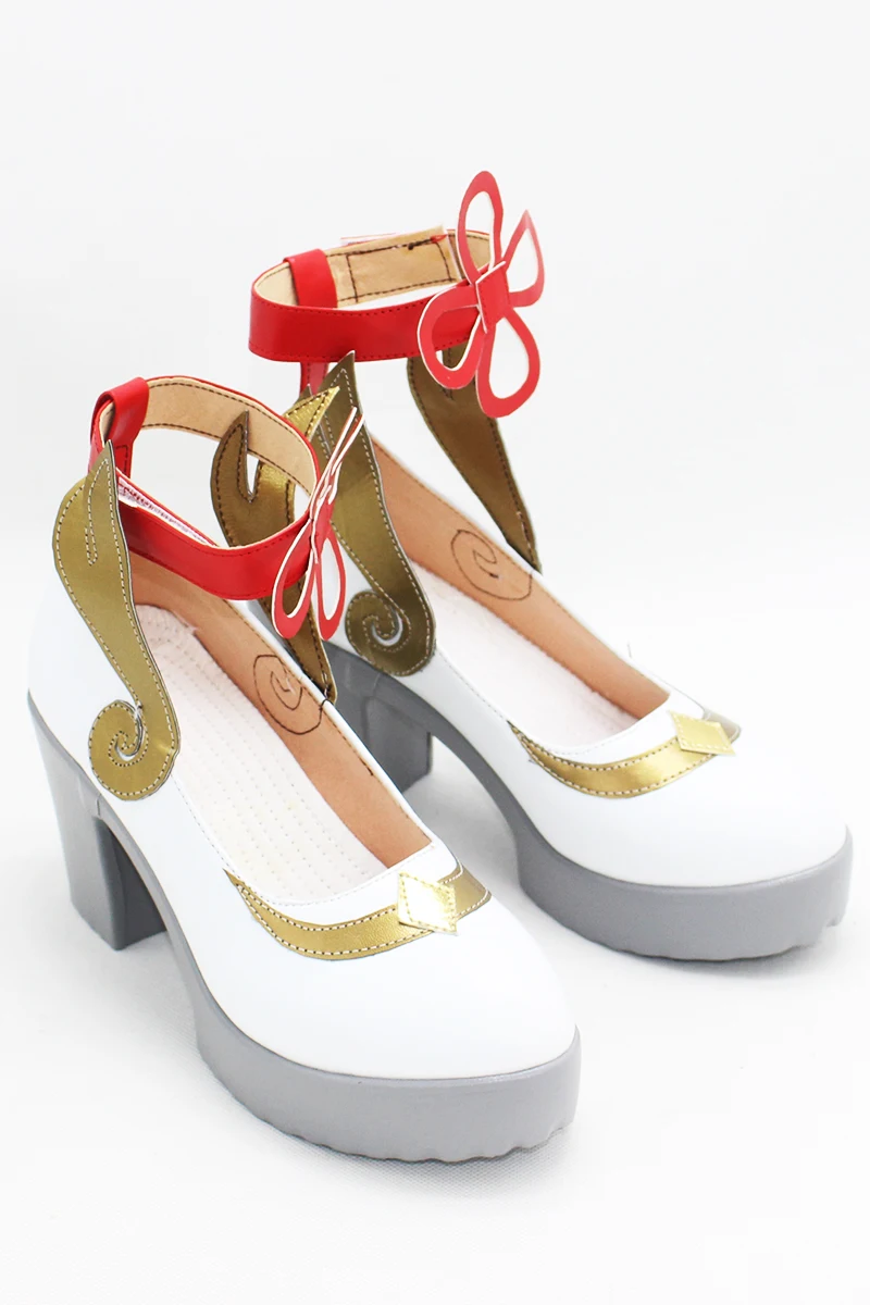 

2021 Anime Cosplay Project Member Ganyu Cos Shoes Genshin Impact Girls Lolita High Heels 35-40 Size Costume Accessories Props
