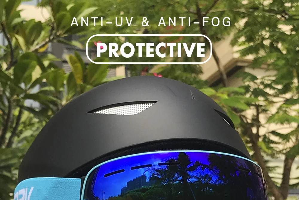 Queshark лыжные очки двухслойные UV400 Анти-туман большие Лыжные маски очки для катания на лыжах мужчины женщины снег сноуборд очки