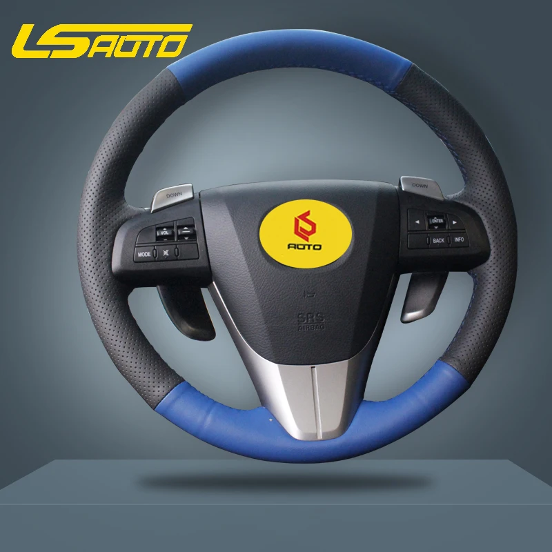 Оплетка на рулевое колесо для Mazda 3 Axela 2008-2013 CX-7 CX7 2010-2016 5 2011-2013 6 GH | Автомобили и