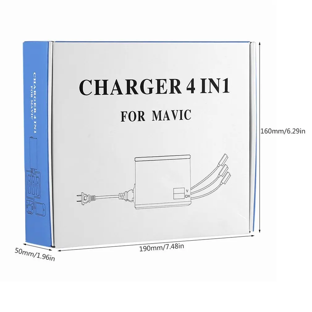 

4 in 1 Smart Quick Charge Rapid Multi Battery Parallel Charger for DJI Mavic Pro Battery and Remote Controller Transmitter