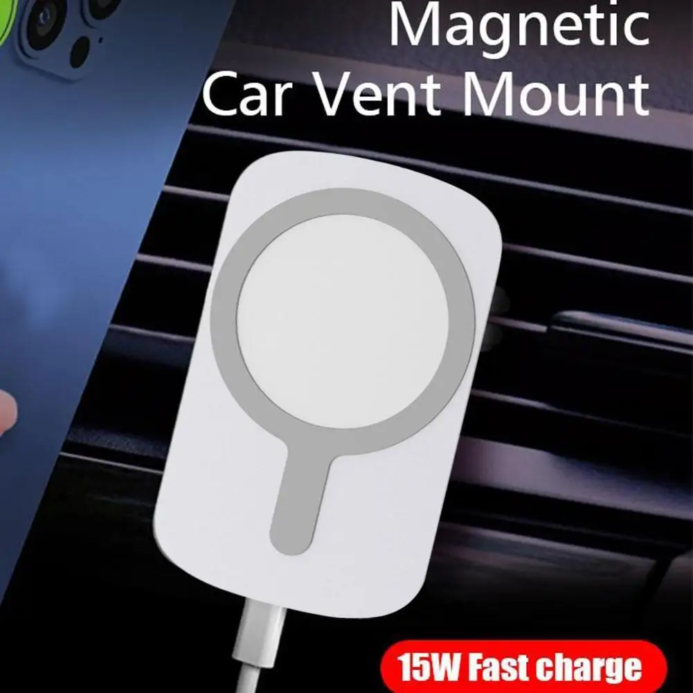 15w qi car charger type c mobile phone magsafing wireless charger car mount magnetic holder for iphone12 pro car charging free global shipping