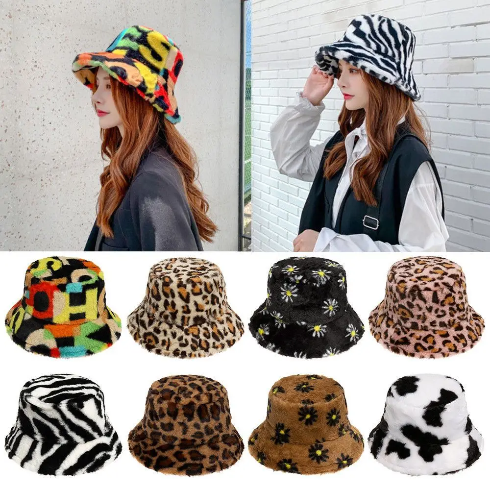 

Winter Casual Soft Warm Bucket Hat Fisherman Cap Panama Hat Sun Cap