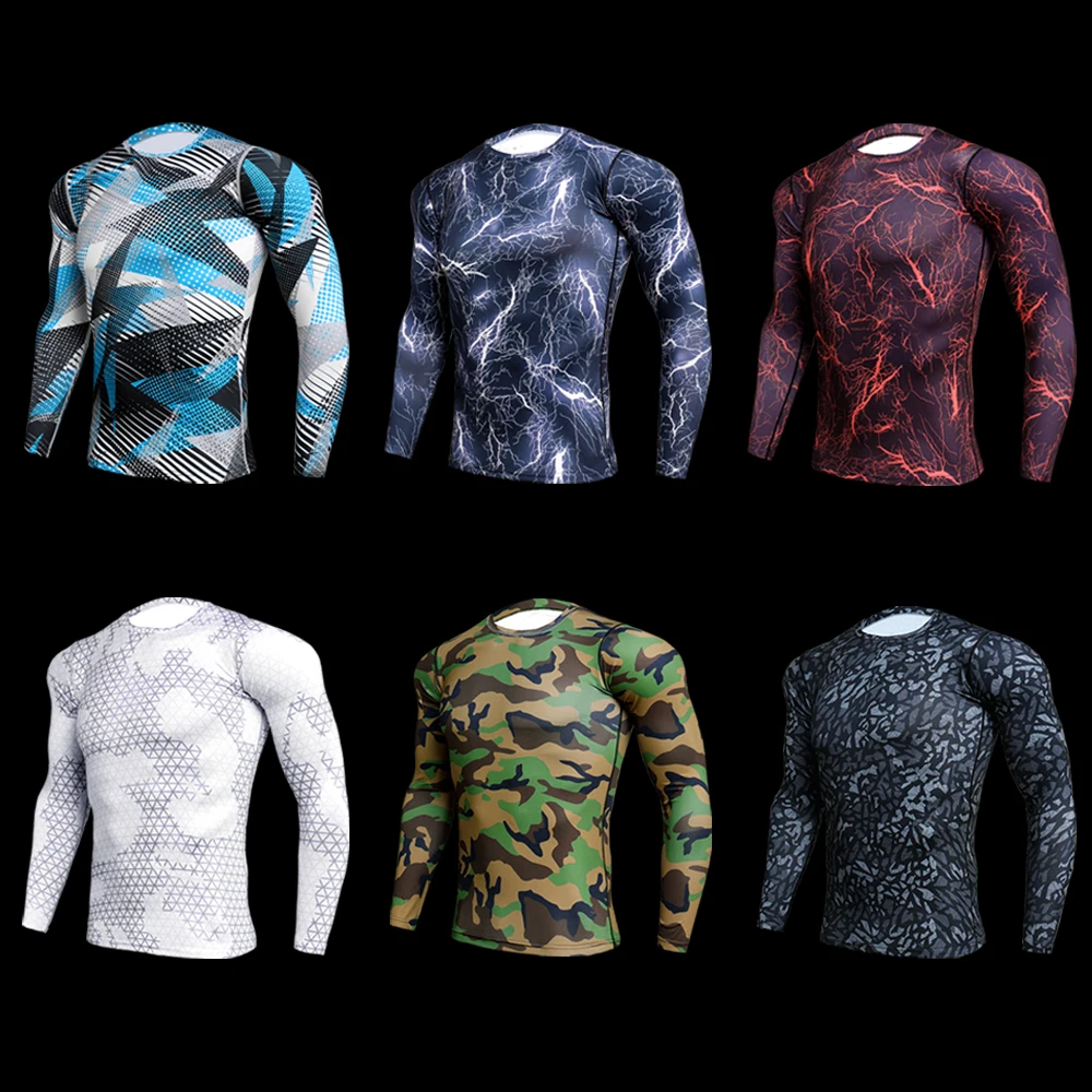 Running T-Shirt Men Long Sleeve Quick-Drying And Breathable Sports Active Wear for Gym Clothing Workout Shirt Male