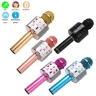 Беспроводной караоке-микрофон, Bluetooth-совместимый портативный динамик, домашний проигрыватель KTV светодиодный Ной подсветкой, функция записи