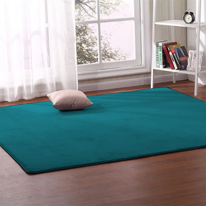 

Coral fleece carpet Nordic style living room coffee table rug bedroom bedside bay window rug children's mat baby crawling rug