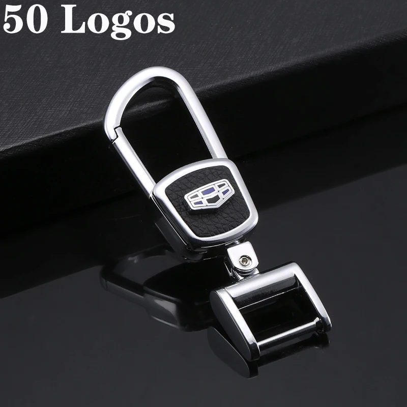 

Car Logo Keychain Keyring Zinc Alloy Styling for Geely Chery Renault Roewe Buick Land Rover JEEP Porsche Changan Key Decoration