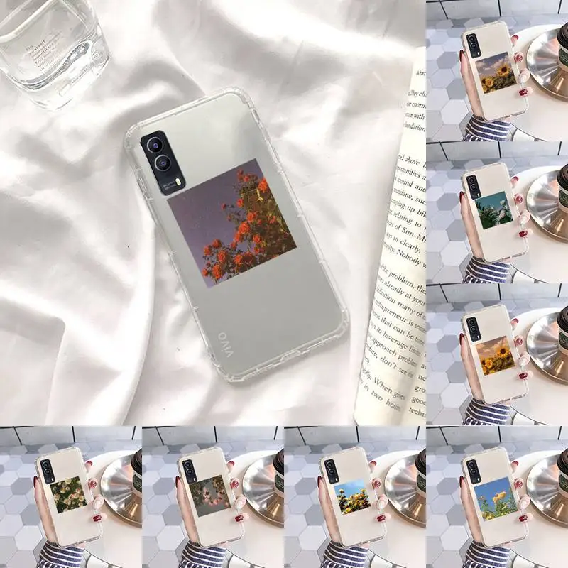 

beautiful flower Phone Case Transparent For Xiaomi Redmi note 3 9 7 4 8 8T 10 CC9E 11ULTRA T lite PLAY pro 4G 5G