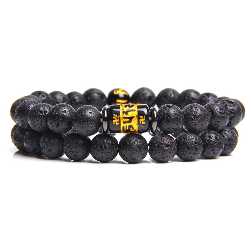 31 Vinswet 2 шт. Шариков браслет Для мужчин натуральный тигровый глаз Гематит обсидиан бисером Браслеты Homme энергии браслет Для мужчин ювелирные изделия - Окраска металла: 31