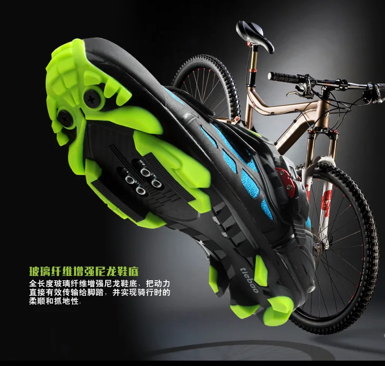 TIEBAO/Новинка; обувь для велоспорта; дышащая обувь; Sapatilha Ciclismo; Mtb; Мужская обувь для велосипеда; самоблокирующаяся обувь для горного спорта; обувь для велоспорта; Триатлон
