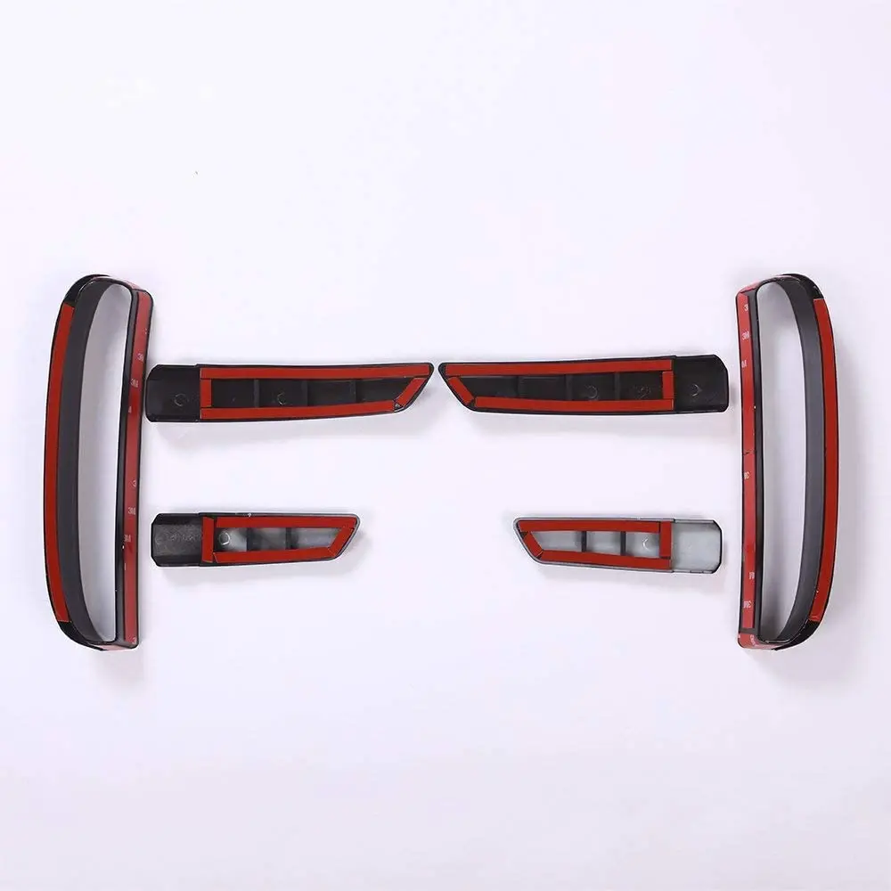 

ABS Front Fog Lamp Trim Decoration Strips For Land Rover Discovery 5 LR5 2017 L462 Auto Accessories 2Pcs