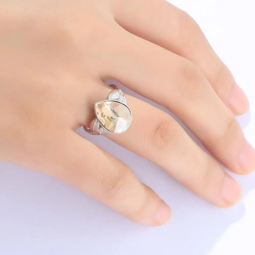 Женские Классические кольца Neoglory простого дизайна из стерлингового серебра 925