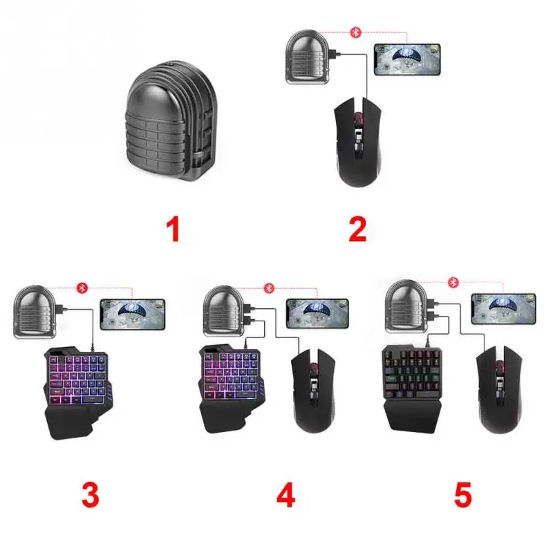 

GameSir X1 Keyboard Mouse Converter Controller Adapter PC Mobile Gaming Stand Bluetooth 4.0 Gamepad Dock For Android #734