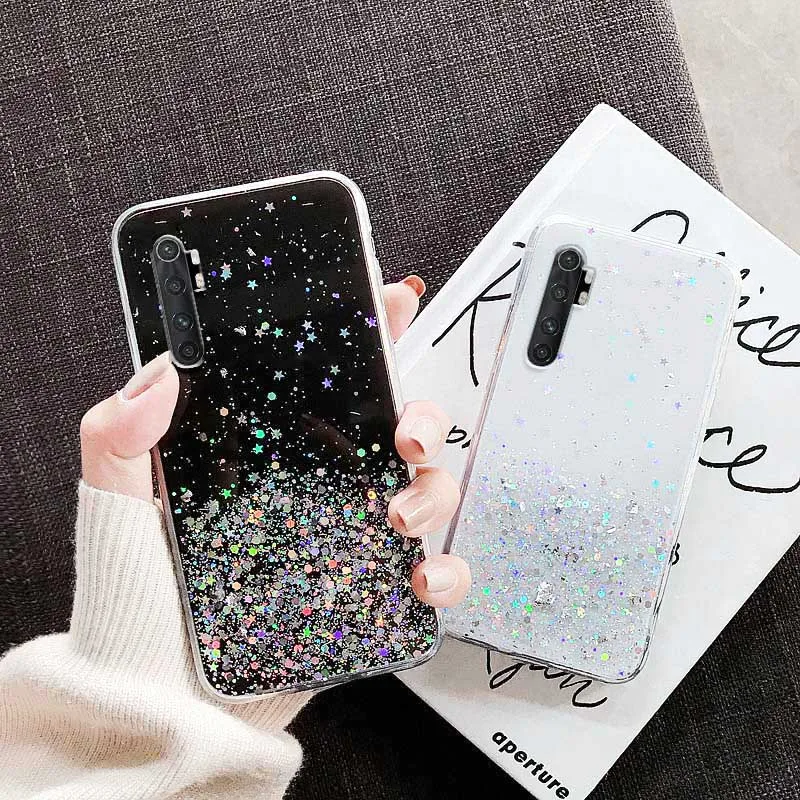 Glitter Bling Case For Xiaomi Redmi Note 10 Pro 9 8 7 9S 10S 11s Cases Mi 11 Lite 5G NE 12 12t 11t Funda Poco X3 GT X4 F3 M3 M4 