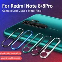 camera protector tempered glass metal ring for redmi note 8 pro full cover metal ring camera lens film