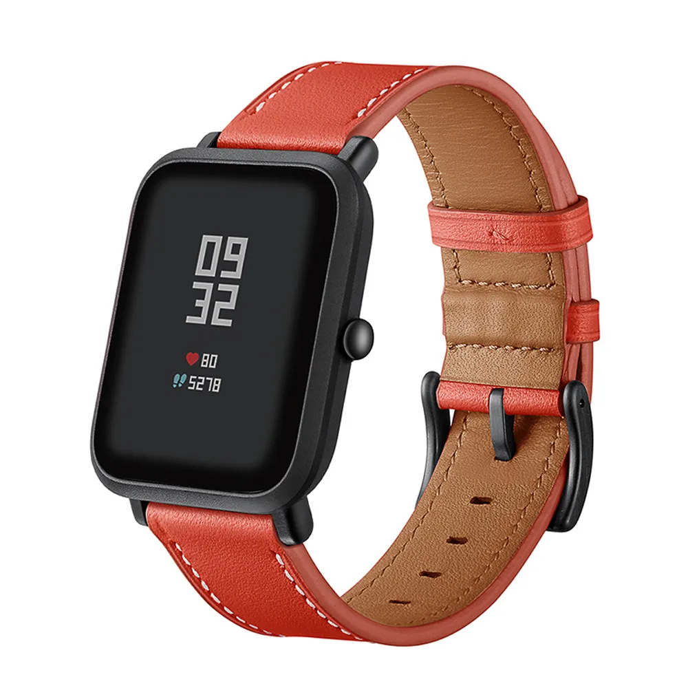 Кожаный ремешок для наручных ремешков Браслет Для Xiaomi Huami Amazfit Beep Молодежные часы