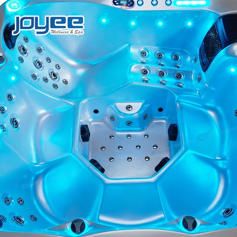 JOYEE Европа внешнее освещение спа гидромассажная Ванна 6 человек сад