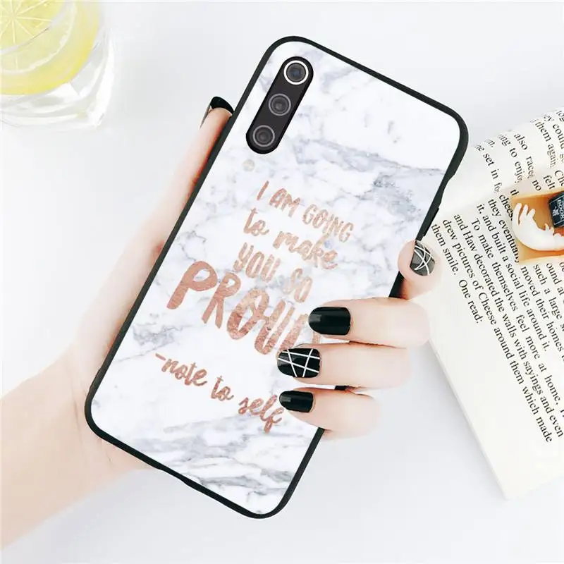 

Marble Letter pattern Phone Case For Xiaomi Redmi note 7 8 9 t k30 max3 9 s 10 pro lite funda coque