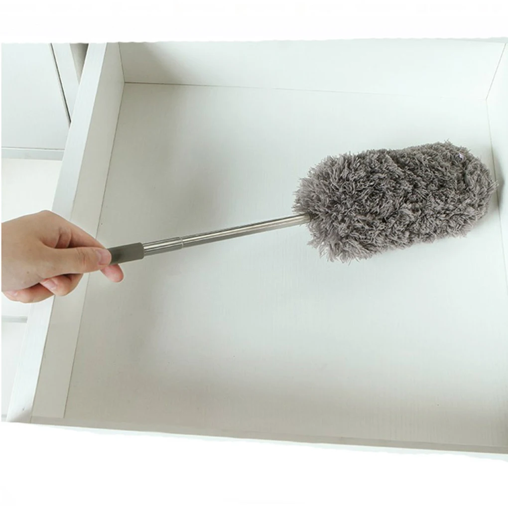 

Microfiber Dust Duster Adjustable Long Handle Cleaner Wall Window Ceiling Curtain Car Windshield Cleaning Tool