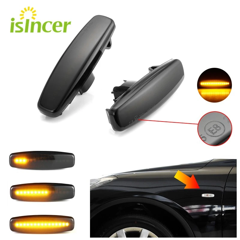 Светодиодный динамический Боковой габаритный фонарь поворота светильник для